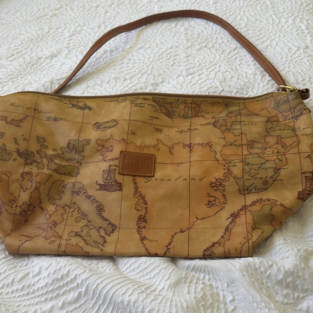 Vintage Map Print Handbag